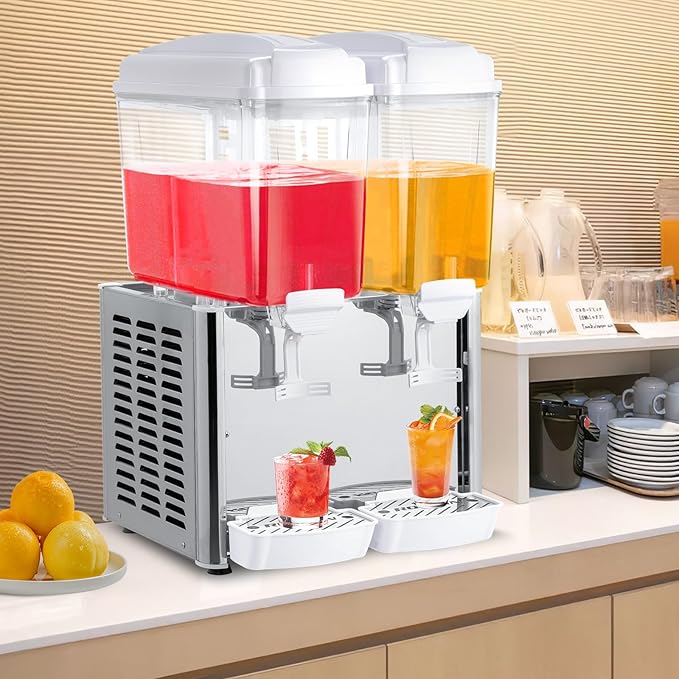 ROVSUN 9.6 Gallon/36L Commercial Beverage Dispenser Drink Dispenser, 18L X 2 - Image 8