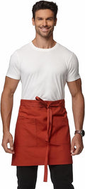 Unisex Waist Apron Half Bistro Apron Server Aprons by Guolamy