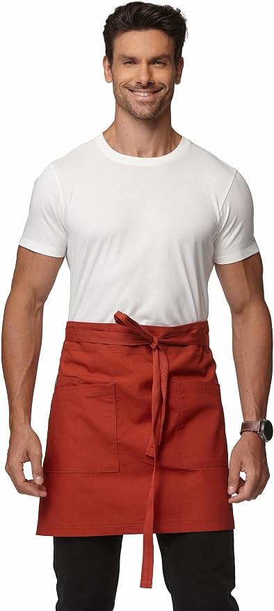 Unisex Waist Apron Half Bistro Apron Server Aprons by Guolamy