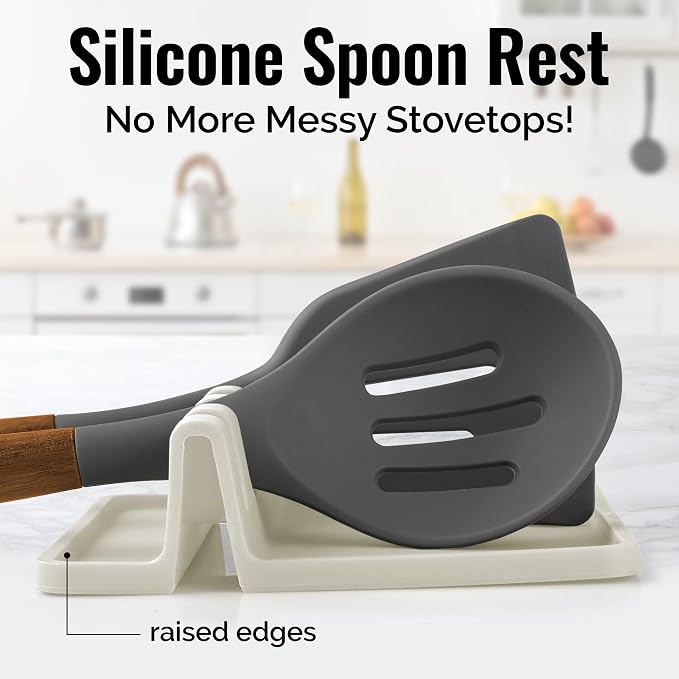 Zulay Kitchen Silicone Utensil Rest - Image 2