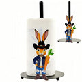 Cute Western Bunny Paper Towel Holder Countertop, Rustic Farmhouse Kitchen Decor by Unknown
