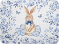 Easter Large Dish Drying Mat Blue Flower Rabbit Holiday Decorative Kitchen by Giwawa