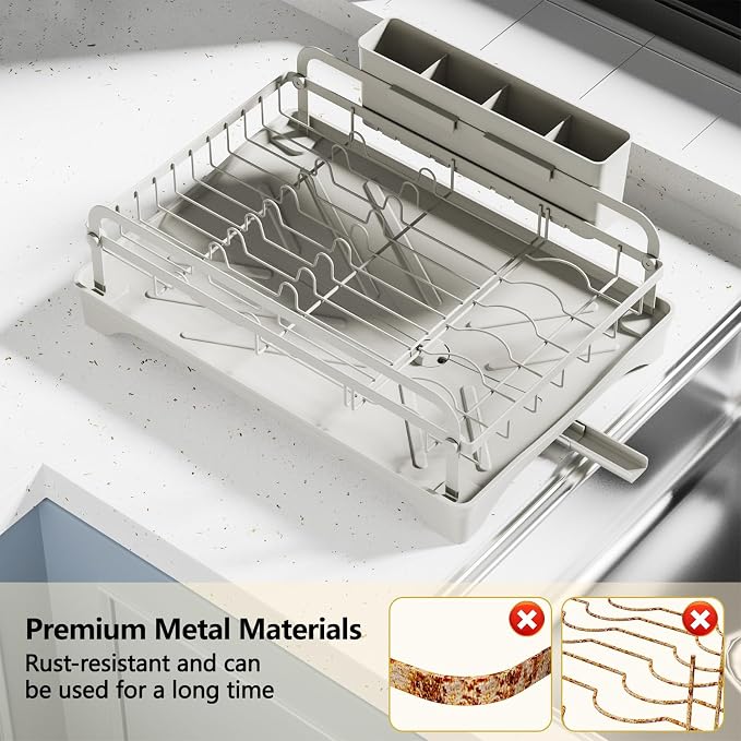 LIYI Dish Rack - Dish Racks for Kitchen Counter, Kitchen Dish Drying Rack - Image 4