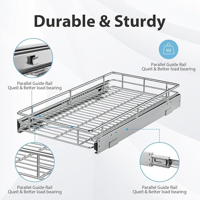 ZOINLIY Pull Out Cabinet Organizer, Versatile Slide Out Kitchen Organizers and - Image 3