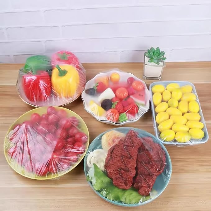 300 Pcs Reusable Elastic Food Covers –Stretchable Bowl & Plate Covers - Image 6