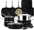 Granitestone Ceraluxe 20 Pc Ceramic Cookware Set Nonstick, Complete Pots and by Granitestone+