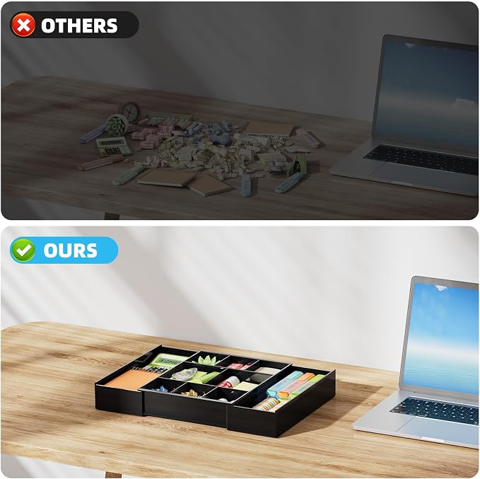 Marbrasse Expandable Desk Drawer Organizer, Desk Organizers and Accessories - Image 9
