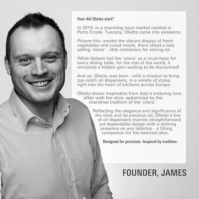 Olietta Olive Oil Dispenser Bottle Gold Stainless Steel Non Drip Leak Proof No - Image 9