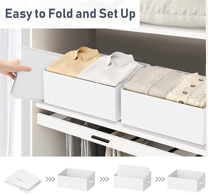 DIMJ Closet Storage Bins 8 Pack - Image 4