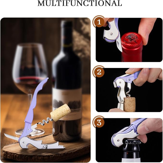HYZ 2-Pack Wine Opener Waiter Corkscrew, Professional Wine Key - Image 6