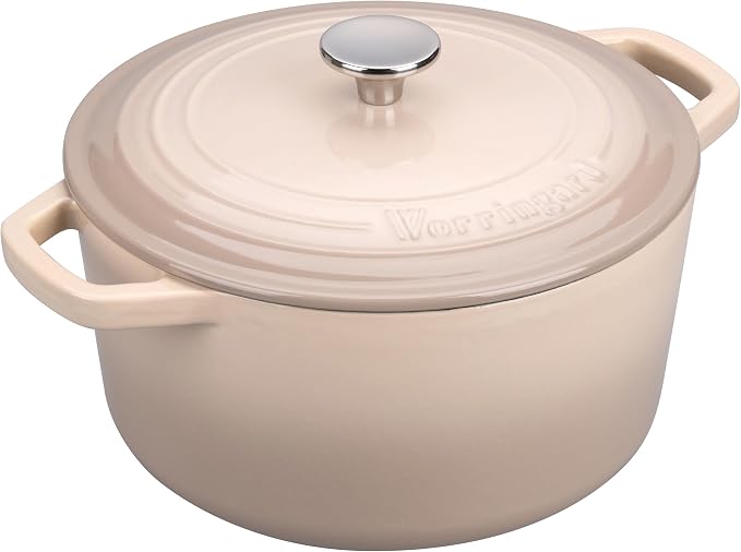 VORRINGARD Enameled Cast Iron Dutch Oven Pot - Image 9