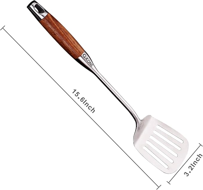 Metal Spatula, 304 Stainless Steel Wok Spatula - Image 2