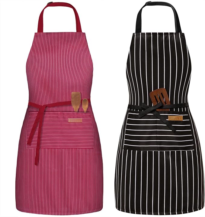 BeLuyi 2 Pack Adjustable Bib Apron by BELUYI