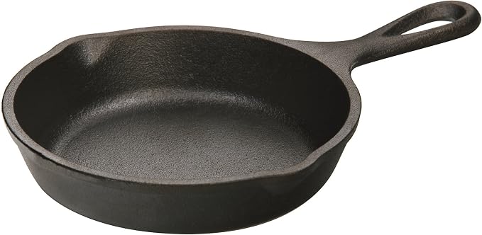 Lodge H5MS Heat Enhanced and Seasoned Cast Iron Mini Skillet by Lodge