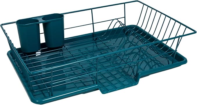 Sweet Home Collection Space-Saving 3-Piece Dish Drainer Rack Set: Efficient by SweetHomeCollection