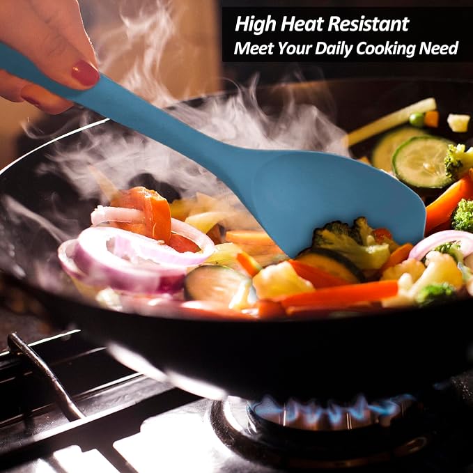 Upgrade Silicone Spatula Spoon Set, VOVOLY Heat Resistant Rubber Spoonula - Image 9