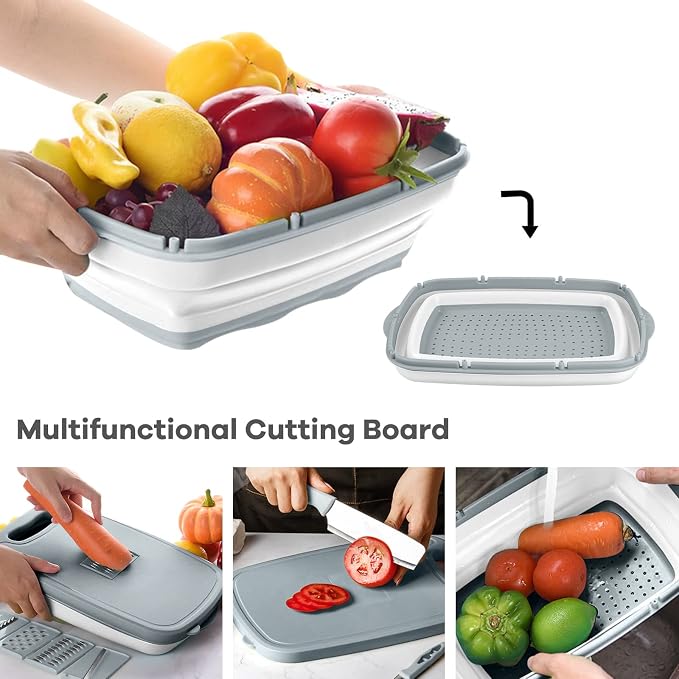 Gintan Camping Cutting Board, 9-in-1 Collapsible Chopping Board - Image 7