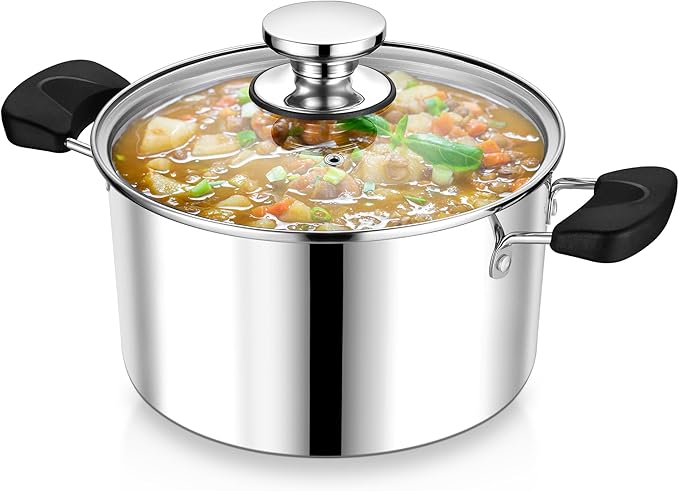 5 Quart 3-Ply Cooking Stock Pot by PPCHEF