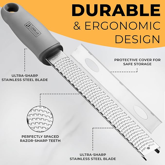 Orblue Lemon Zester & Cheese Grater - Image 4