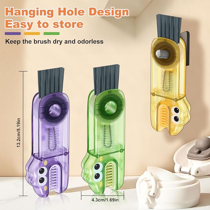 3 in 1 Cup Lid Cleaning Brush, Gap Cleaner Brushs - Image 5