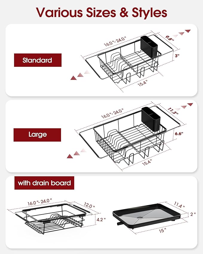 Sakugi Dish Drying Rack in Sink - Image 5