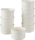 Pyrex 8-Piece, 6oz Ceramic Ramekin Bakeware Set, Nonstick Souffle Oven Pans by Pyrex