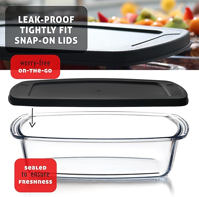 EATEX 7-Pack Glass Food Storage Containers - Image 7