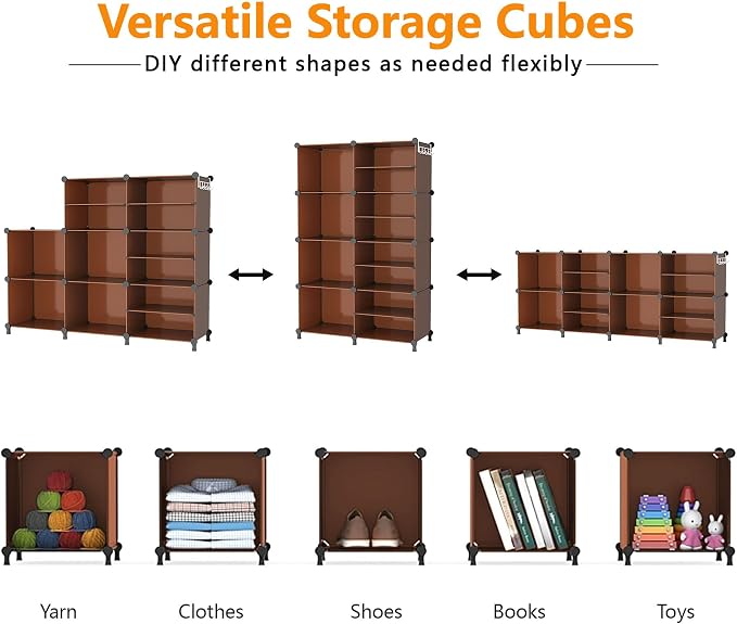 AWTATOS Closet Organizer 8 Cube Storage Shelves Clothes Organizers Closet - Image 6