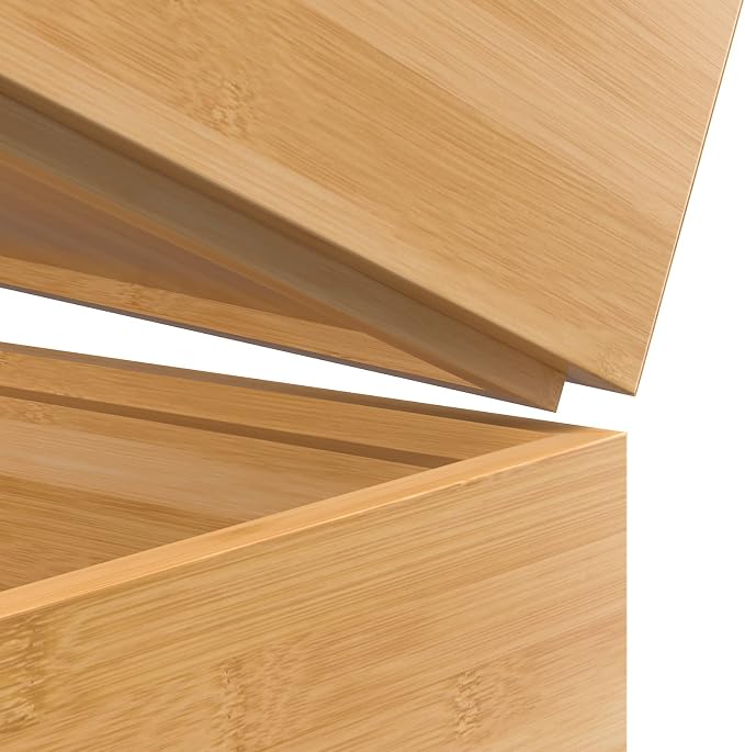 VeyFey Silverware Tray for Drawer, Stackable Kitchen Bamboo Drawer Organizer - Image 4