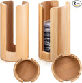 Suclain 2 Pcs Mason Jar Lid Organizer Bamboo Vertical Mason Jar Lid Storage by Suclain