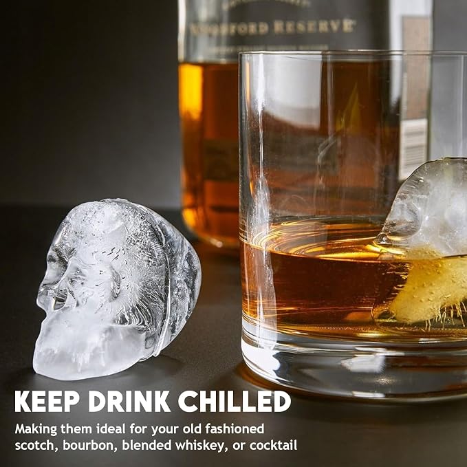2 Pack Halloween Ice Cube Molds, Halloween Reusable Ice Cube Tray - Image 4