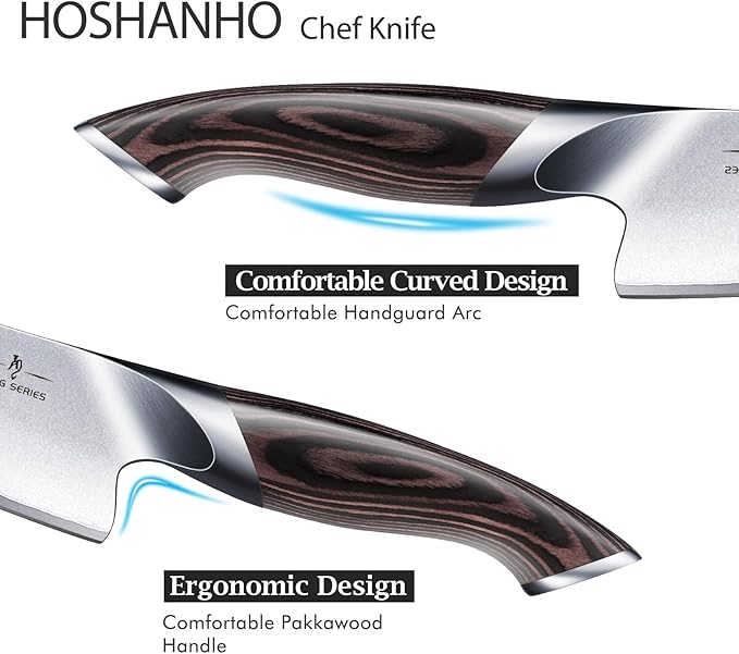 HOSHANHO 6 inch Kitchen Knife in Japanese High Carbon Steel, Professional - Image 4