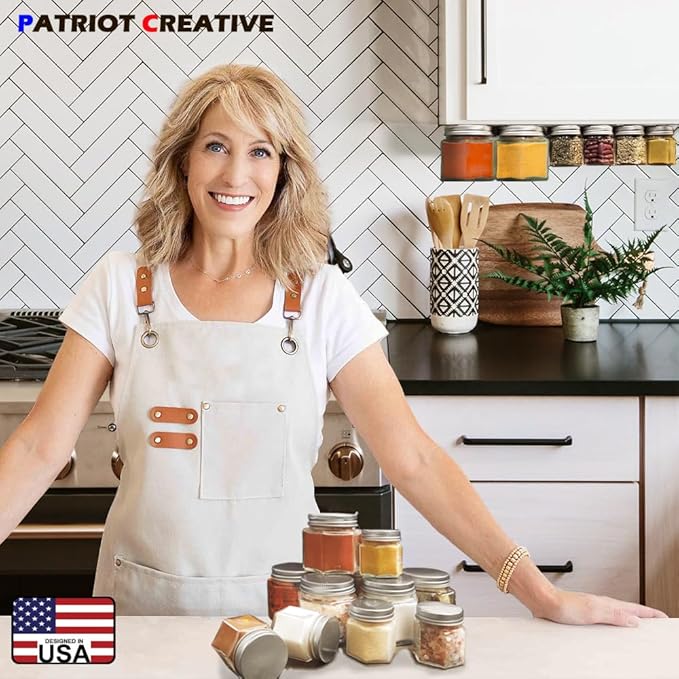 Patriot Set of 21 Large 4oz Magnetic Spice Jars - Image 5