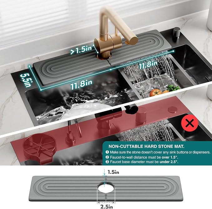 eormoe Kitchen Faucet Absorbent Mat - Image 4