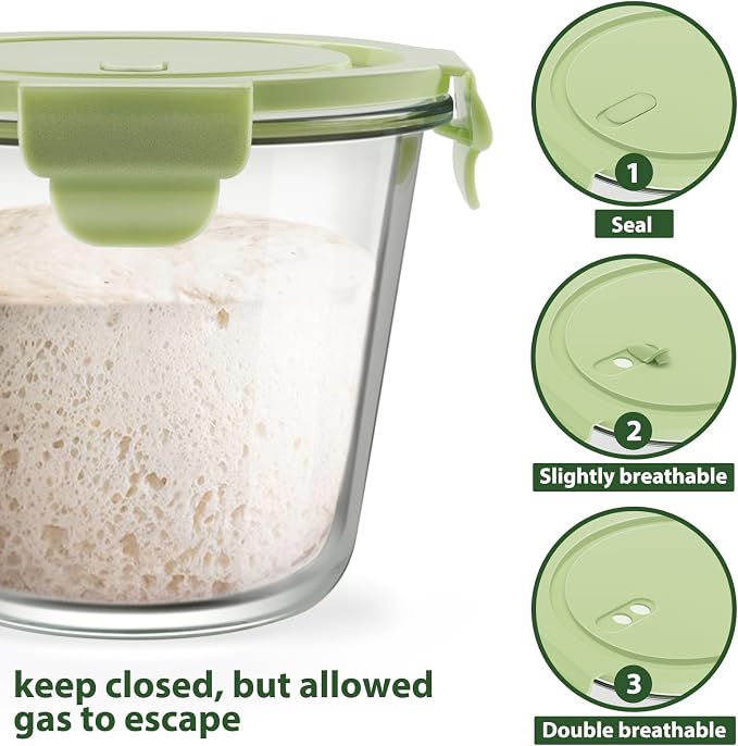 Freshmage 23oz Glass Meal Prep Containers - Image 3