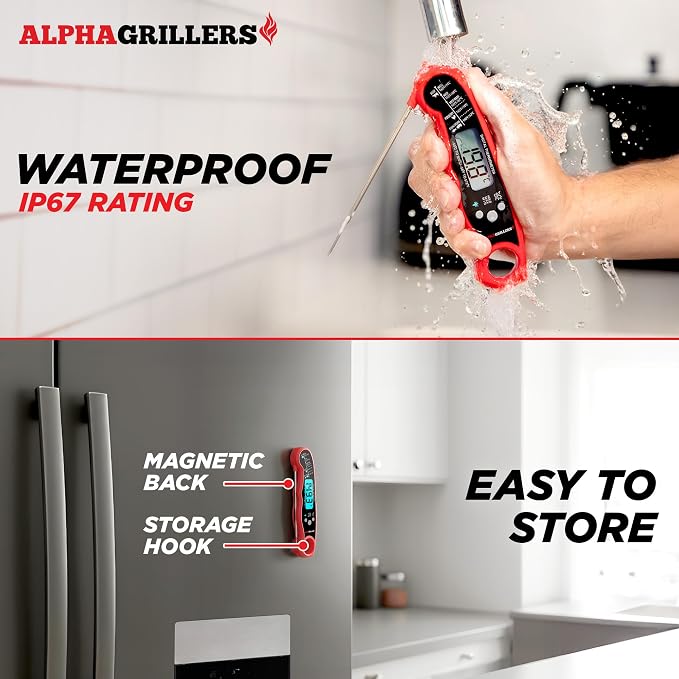 Alpha Grillers Meat Thermometer Digital – Instant Read Food Thermometer - Image 5