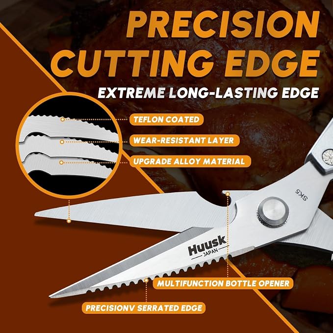 HUUSK Kitchen Scissors and Vegetable Peeler Set - Image 3