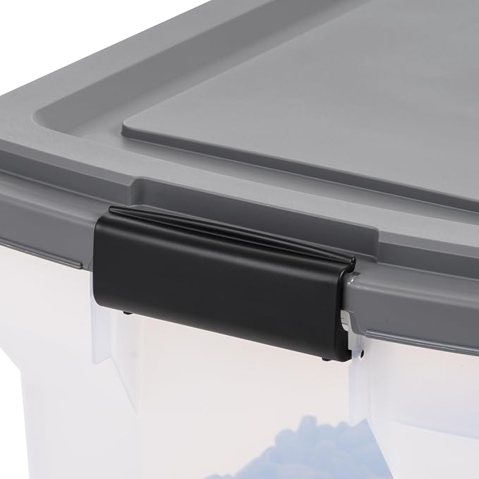IRIS USA Dog Food Storage Container 58 lbs, Attachable Wheels, & Included Scoop - Image 9