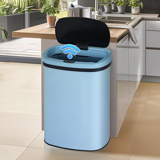 Dkeli Kitchen Trash Can for Bathroom Bedroom Home Office Automatic Touch Free by DKELI