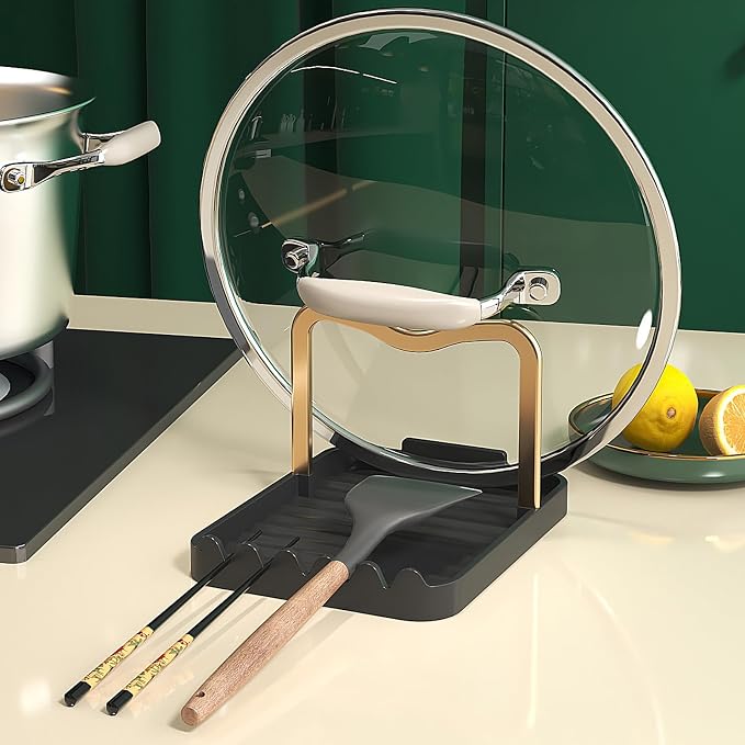 Stainless Steel Pot Lid Holder-Kitchen Organizer & Utensil Storage Rack - Image 2