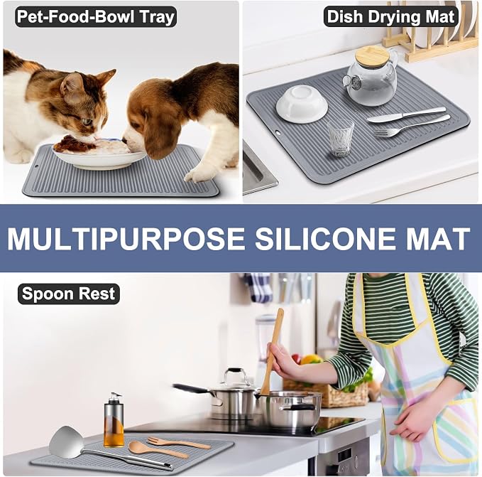 Walfos Large Silicone Trivet 16x12 Inch, Hot Pads - Image 4