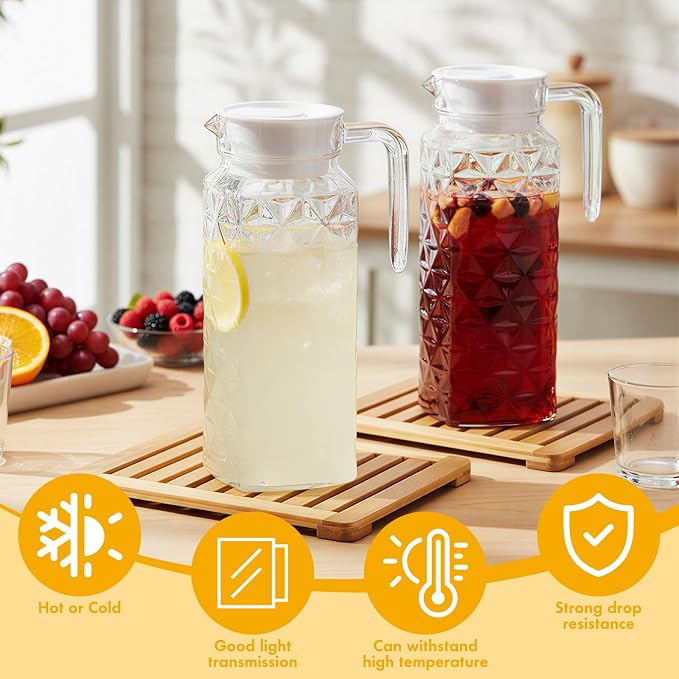 Didaey 4 Pcs Acrylic Water Pitcher - Image 4