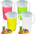 Uiifan 4 Pcs Plastic Water Pitcher by Uiifan