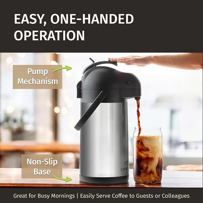Thermal Coffee Carafe 74Oz, Keeps Drinks Hot - Image 7