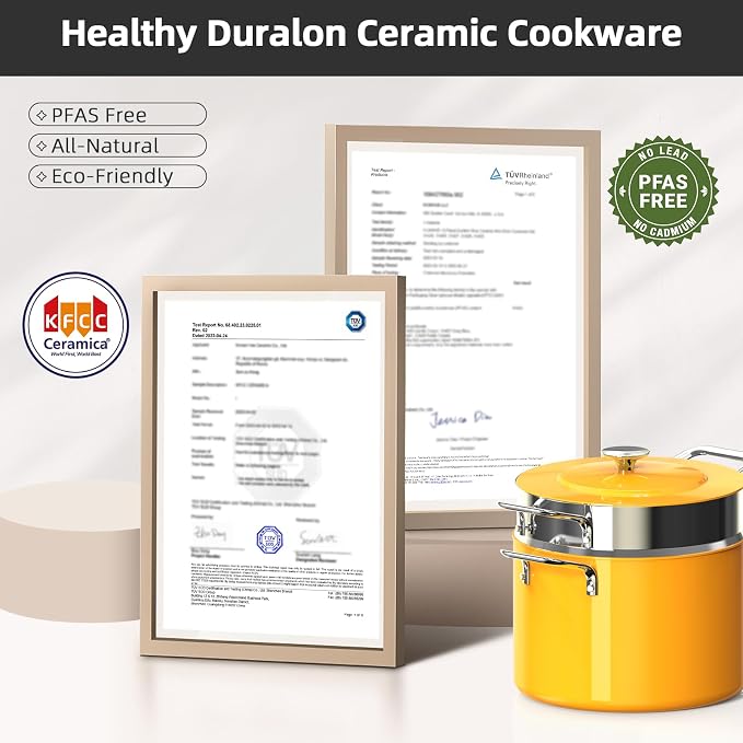 Nuwave Lux 13pc Forged Lightweight Cookware Set PFAS Free, Healthy G10 Duralon - Image 9