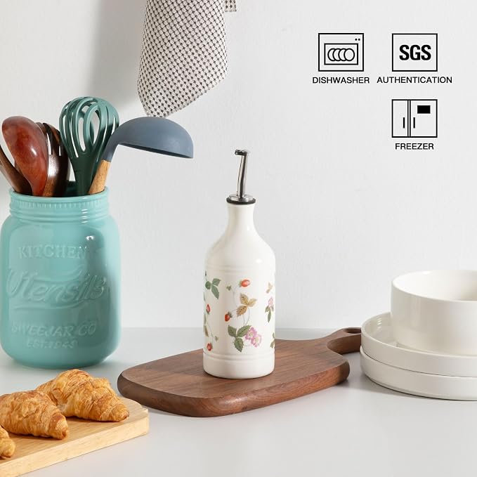 Sweejar Ceramic Olive Oil Dispenser Bottle - Image 3