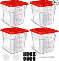 4 Pack 4QT Food Storage Containers by SHANDERBAR+