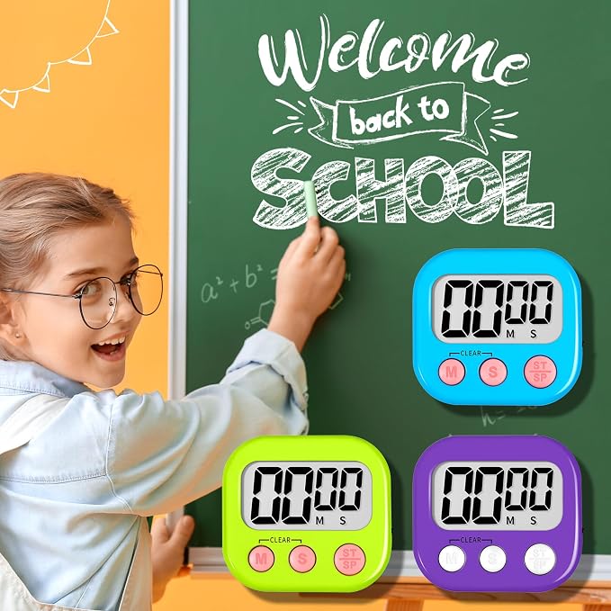 ZILLEEN 6 Pack Kitchen Timers for Cooking Digital Classroom Timers for Kids - Image 6