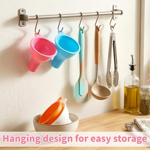 4 Pack Silicone Funnel, 3 Inch Wide Mouth Funnel - Image 7