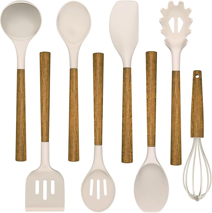 Silicone Cooking Utensil Set, Umite Chef 8-Piece Kitchen Utensils Set by UmiteChef